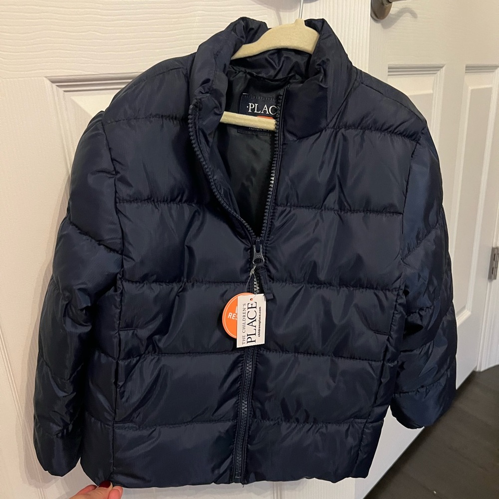Navy blue boys children’s place jacket size XS (4)